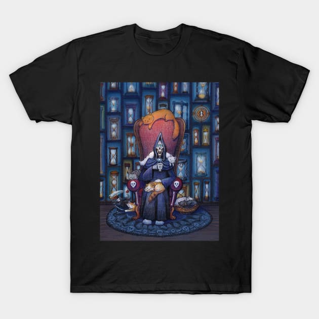 Death and cats T-Shirt by illustore